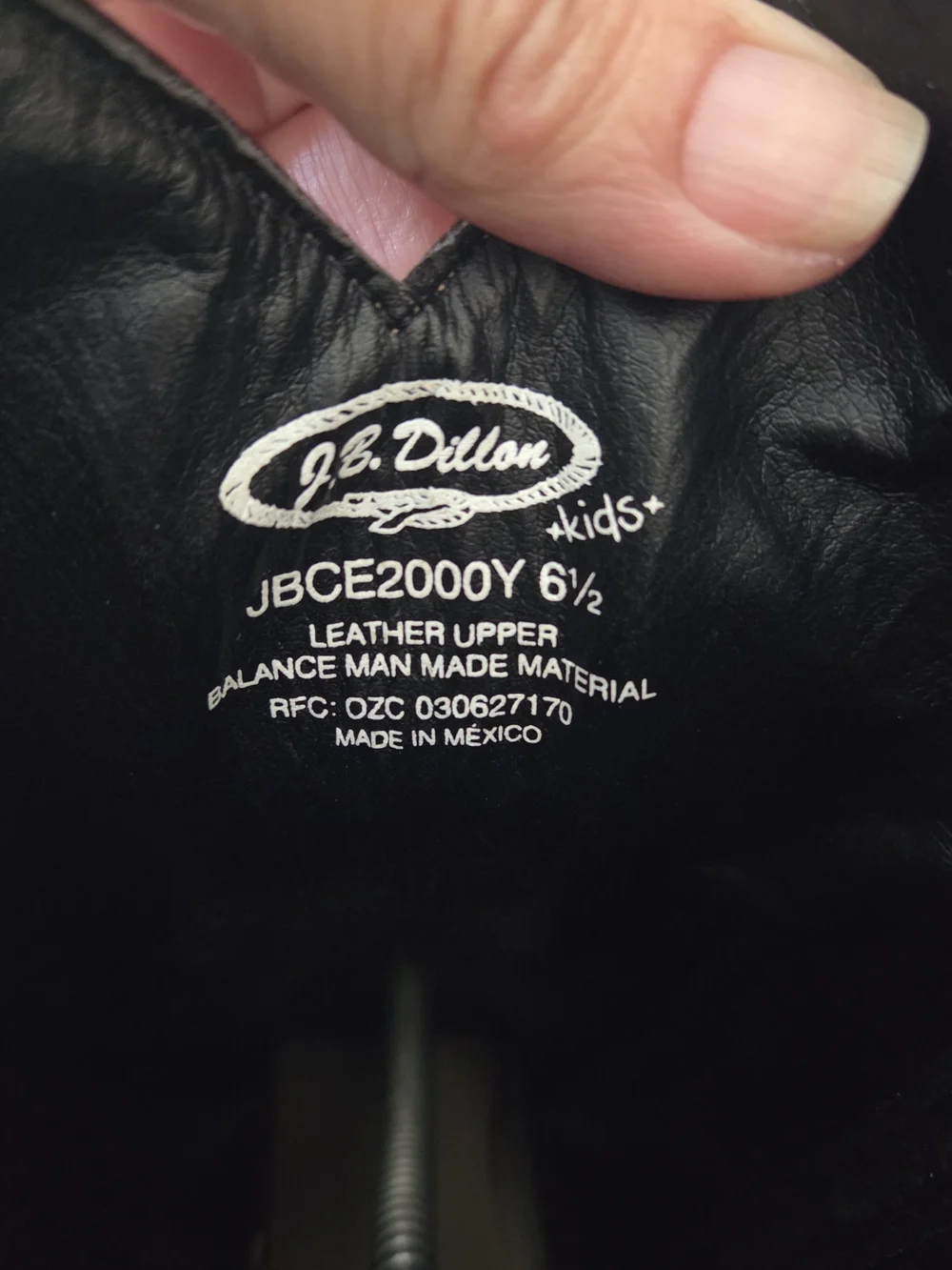 J.B. Dillon Two-Tone Brown and Black Kids Western Boots